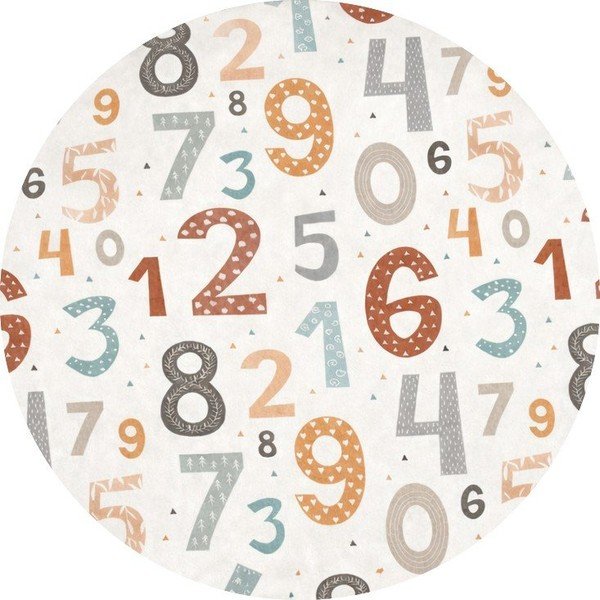 Tappeto da gioco per bambini lavabile ø150 cm Happy Numbers – Mila Home
