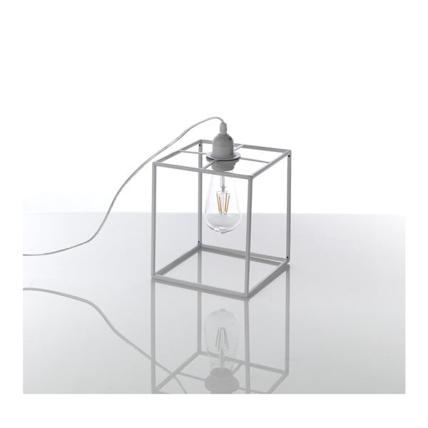 Lampada da tavolo bianca Stick, 20 x 18 x 18 cm - Tomasucci