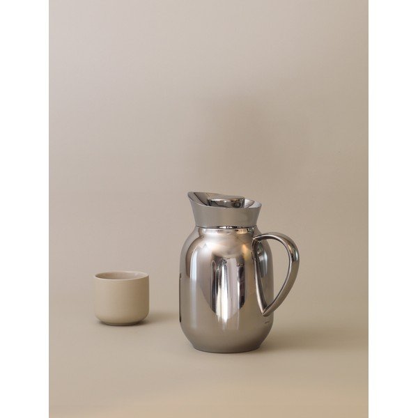 Caraffa termica argentata in acciaio inox 1,2 l Amphora – Stelton-image-1