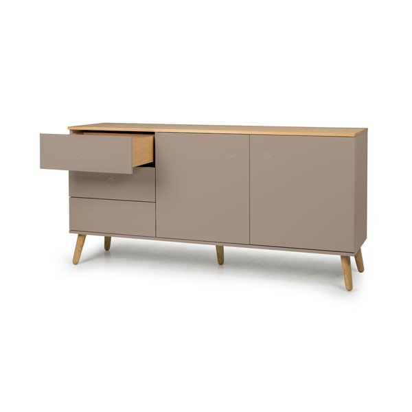 Cassettiera marrone , 162 x 79 cm Dot - Tenzo-image-3