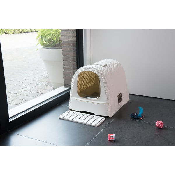 Toilette bianca per gatti Vintage - Curver-image-1
