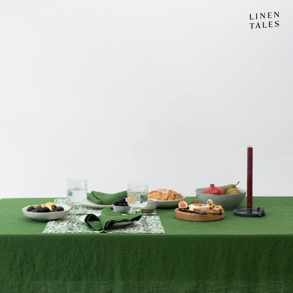Tovaglia in lino 140x200 cm True Green – Linen Tales-image-2
