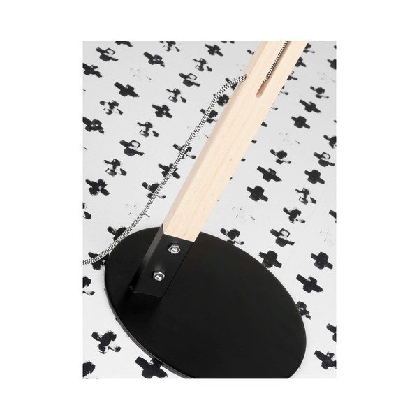 Lampada a stelo nera con struttura in frassino Melbourne - Citylights-image-3