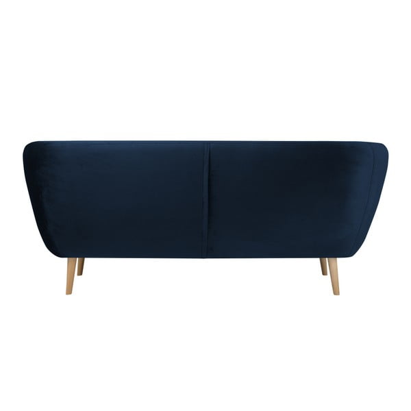 Divano a tre posti blu scuro Benito - Mazzini Sofas-image-4