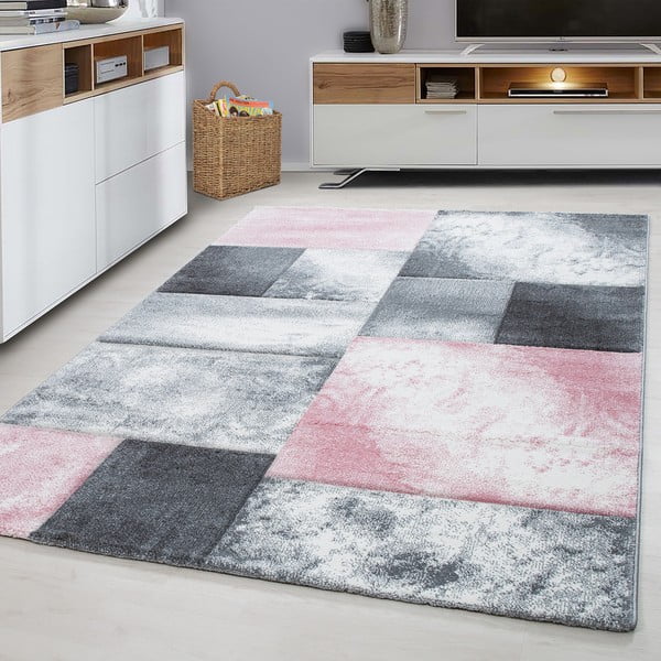 Tappeto rosa-grigio 80x150 cm Hawaii - Ayyildiz Carpets-image-1