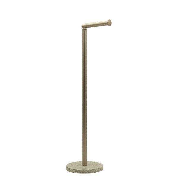 Porta carta igienica beige in metallo Oria – douceur d'intérieur
