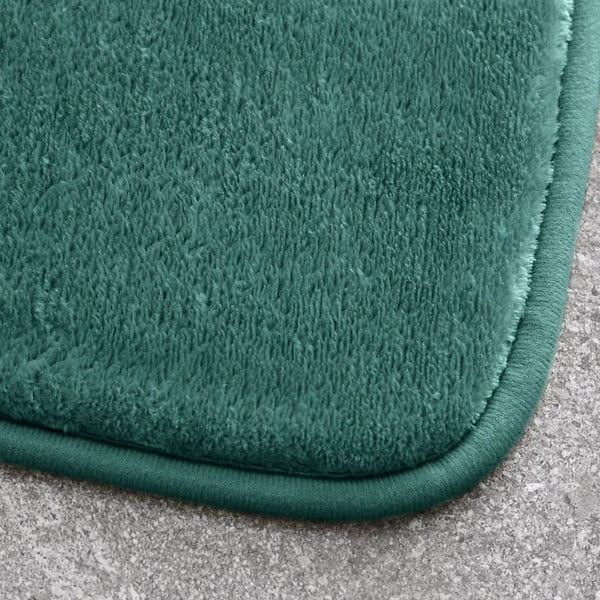 Set di tappetini per il bagno verdi in memory foam 2 pz per WC 50x80 cm Anti-Bacterial – Catherine Lansfield-image-2