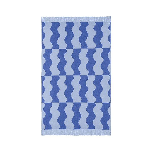 Telo mare blu in cotone 100x160 cm Nugo – noo.ma