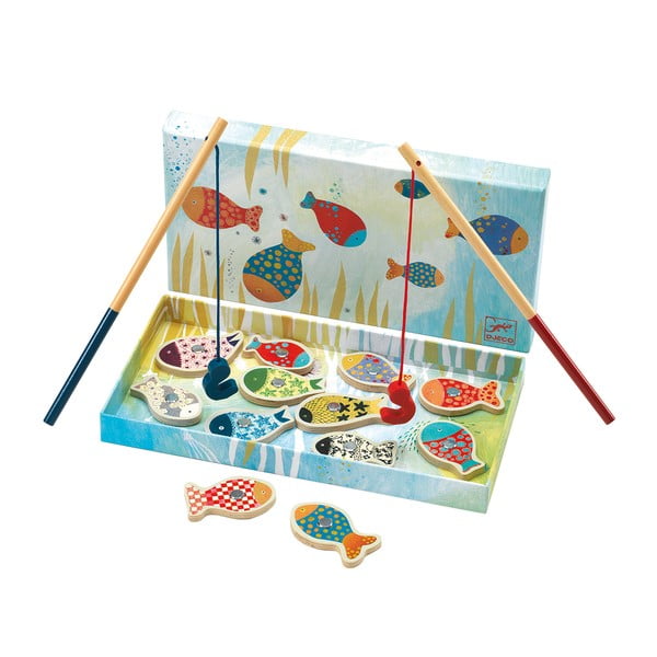 Gioco in legno per bambini con pesci magnetici - Djeco