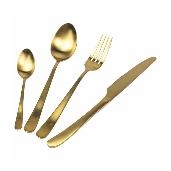 Posate in acciaio color oro 24 pezzi - VDE Tivoli 1996-image-3