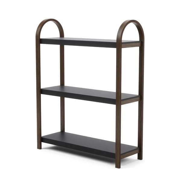 Scaffale nero naturale in noce 72x90 cm Bellwood - Umbra-image-3