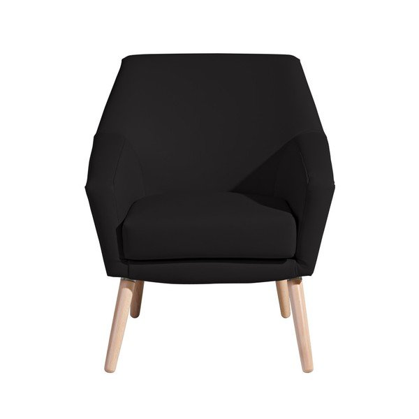 Poltrona in similpelle nera Alegro - Max Winzer-image-2