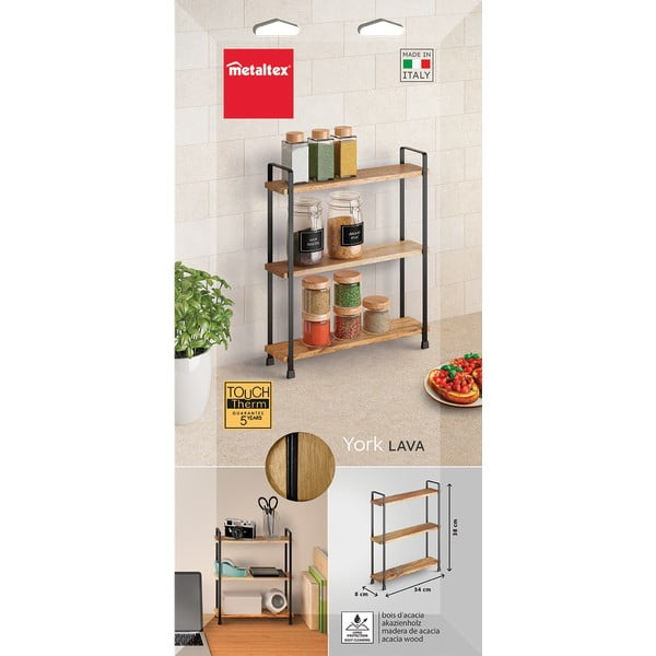 Organizer per spezie in legno York – Metaltex-image-3