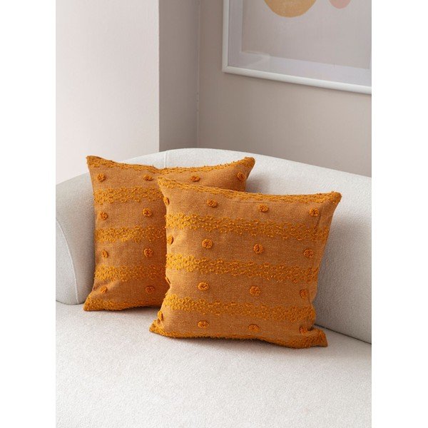 Federe decorative in set 2 pz 43x43 cm Tuffet – Mioli Decor-image-1