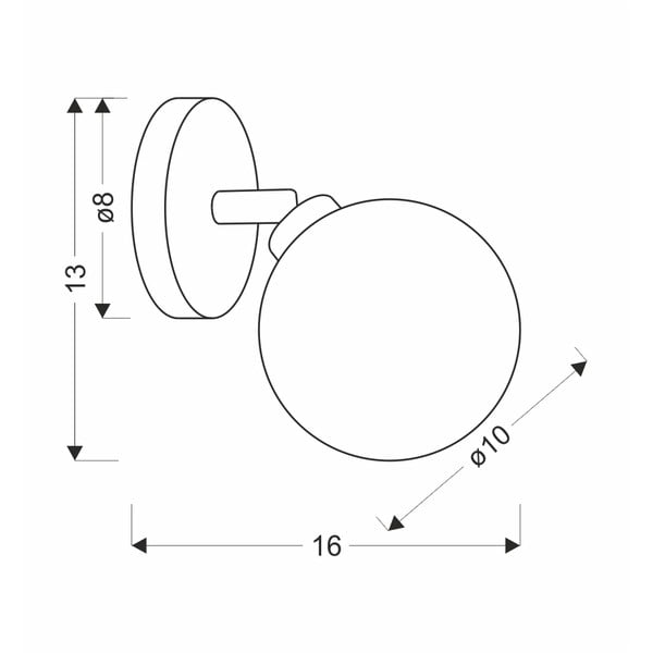 Lampada da parete in bronzo ø 10 cm Rodia - Candellux Lighting-image-2
