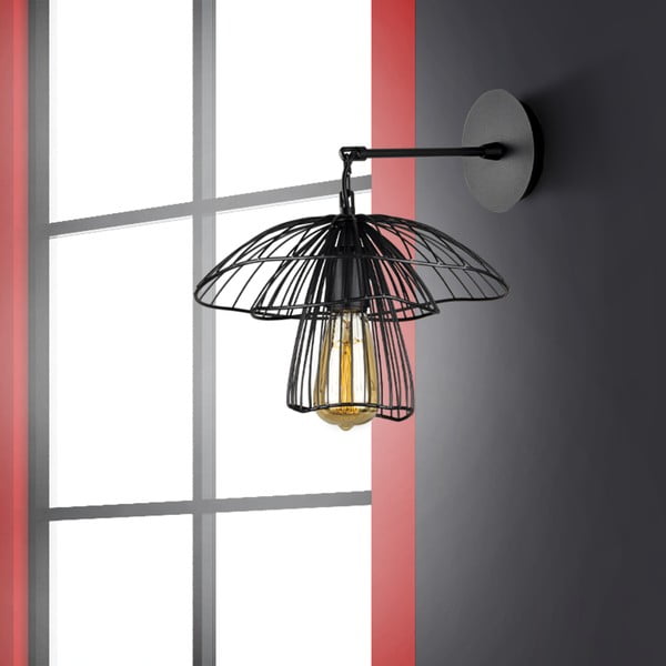 Lampada da parete nera, altezza 36 cm Root - Squid Lighting-image-2