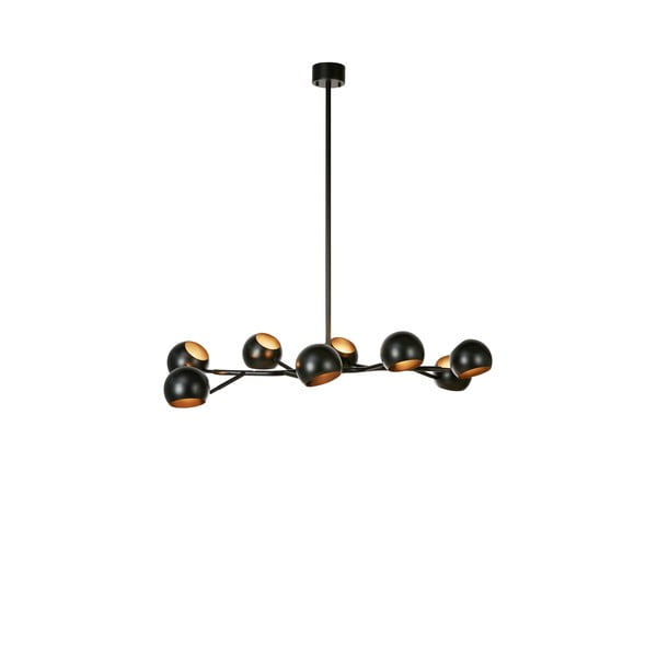 Lampadario nero con paralume in metallo Edgar – Markslöjd-image-4