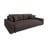 Divano marrone allungabile/con contenitore con rivestimento in velluto a coste 234 cm Sara – Ropez