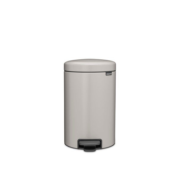 Cestino per la spazzatura grigio chiaro in acciaio con pedale 12 l NewIcon – Brabantia