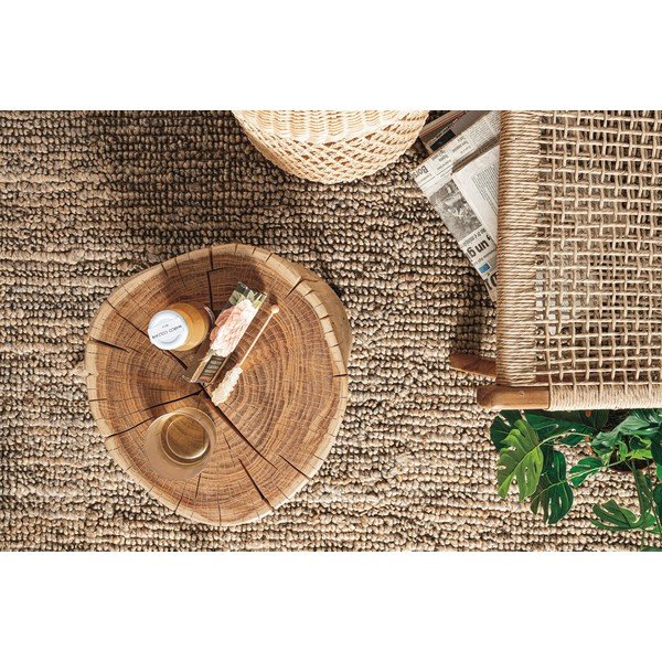 Sgabello di colore naturale in acacia massiccia Artur – Bizzotto-image-1