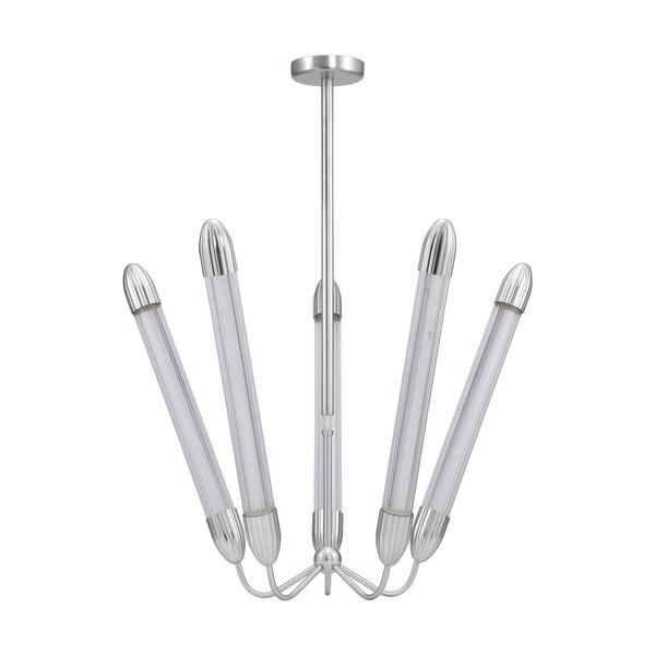 Lampadario argentato in acciaio con paralume in vetro ø 86 cm Lemon Squeeze – UMAGE-image-3