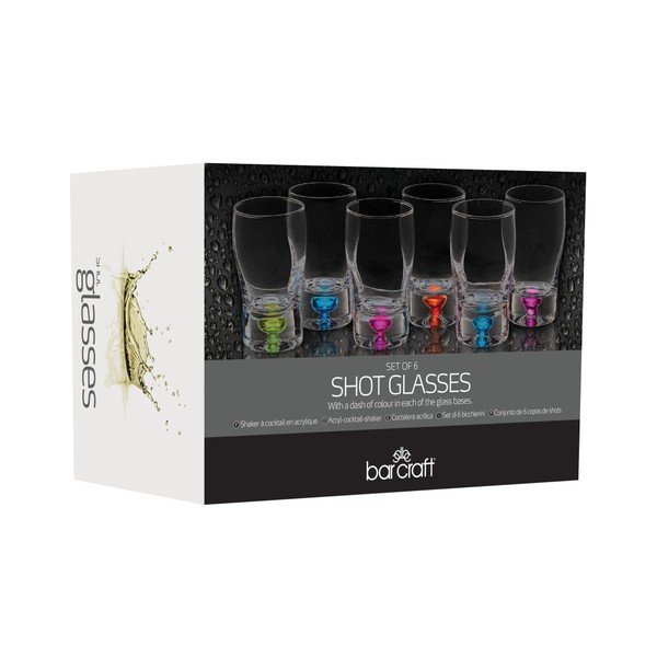 Sada 6 skleněných panáků Kitchen Craft Shot Glasses-image-1