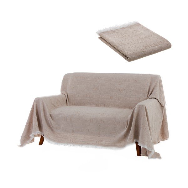 Copriletto marrone per divano Unimasa, 230 x 290 cm - Casa Selección-image-1