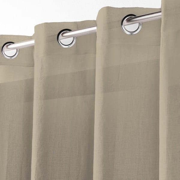 Tenda sottile beige 140x280 cm Telma – douceur d'intérieur-image-1
