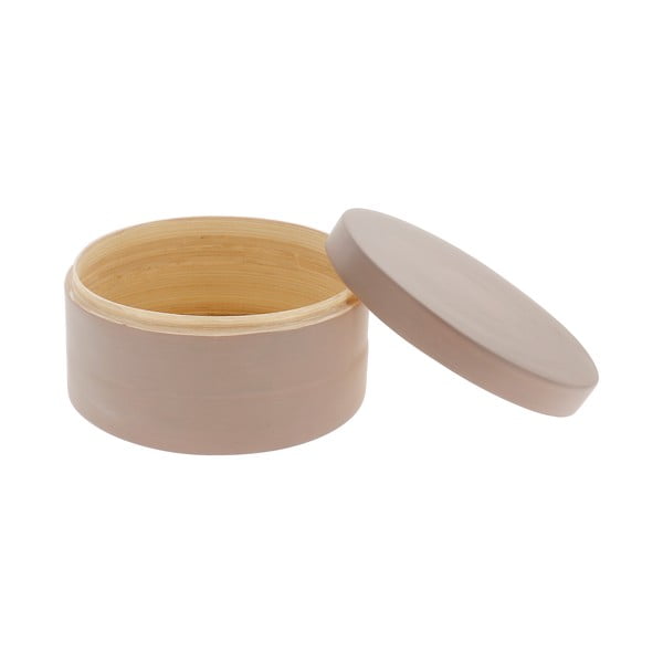 Scatola di bambù marrone con coperchio Scatola di bambù - Compactor-image-1