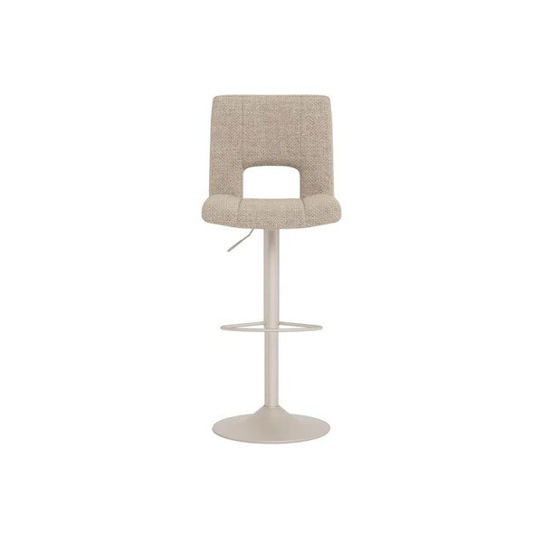 Set di sbagelli da bar beige imbottito con altezza regolabile/girevoli 2 pz (altezza della seduta 62 cm) Sylvia – Actona-image-2