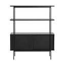 Libreria nera effetto frassino 94x114 cm Angus - Actona