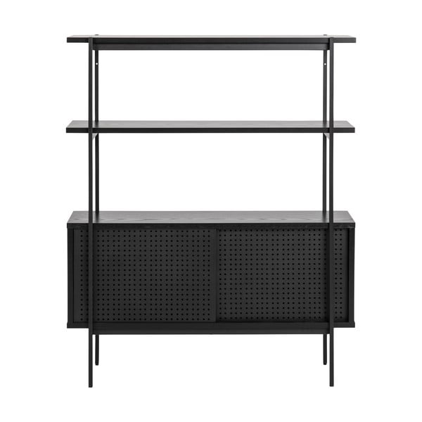 Libreria nera effetto frassino 94x114 cm Angus - Actona