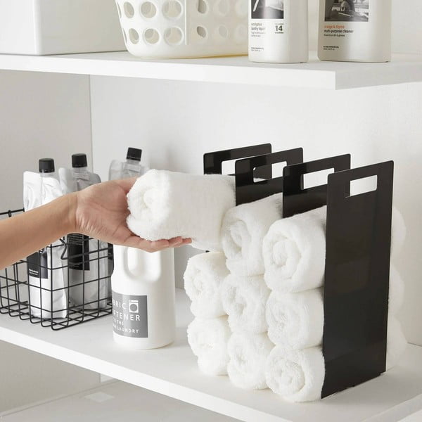 Set di stand portasciugamani neri in metallo 2 pz Tower – YAMAZAKI-image-2