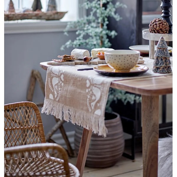 Ornamento natalizio pendente in legno Rai - Bloomingville-image-1