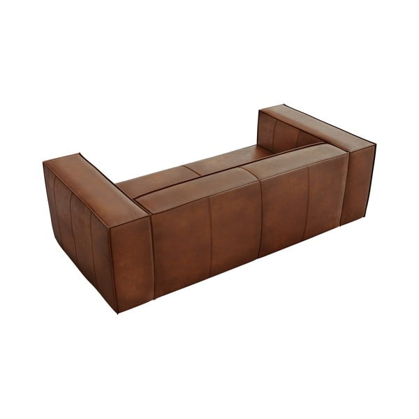 Divano in pelle marrone cognac 212 cm Madame - Windsor & Co Sofas-image-4