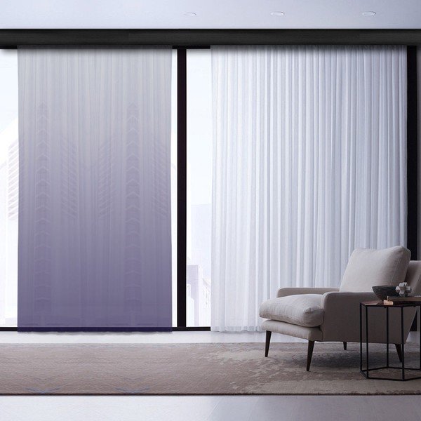 Tenda viola e bianca , 260 x 140 cm - Cipcici
