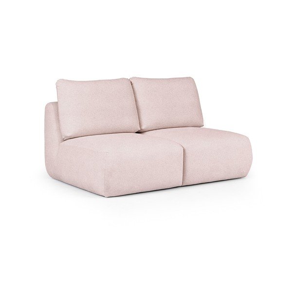 Divano rosa chiaro rivestito in bouclé 164 cm Mirel – Rodier-image-2