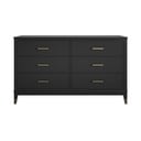Cassettiera nera 144x85x41 cm Westerleigh – Støraa