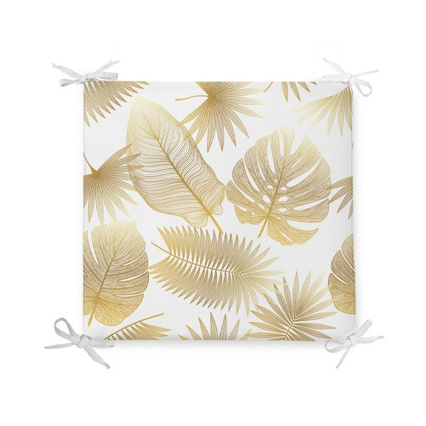 Cuscino in misto cotone Foglia d'oro, 42 x 42 cm - Minimalist Cushion Covers