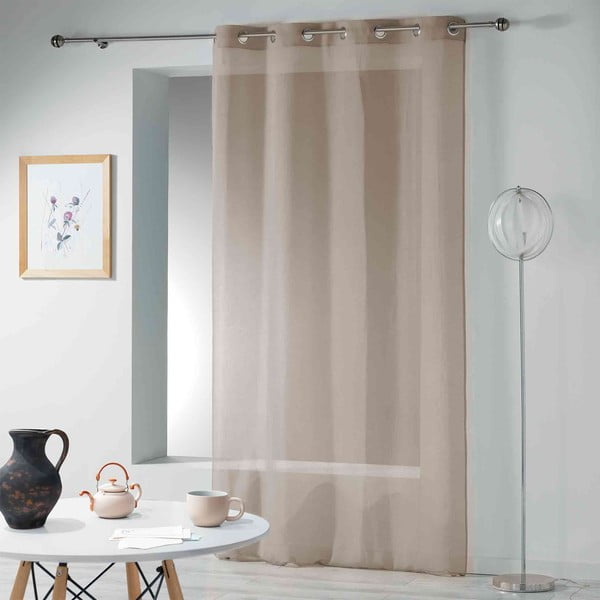 Tenda sottile beige 140x280 cm Telma – douceur d'intérieur-image-2