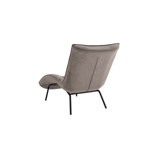 Chaise longue greige con rivestimento in velluto Legend – Ellos Home-image-4
