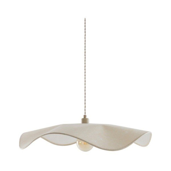 Lampadario color crema in carta ø 70 cm Monchi – Jotex