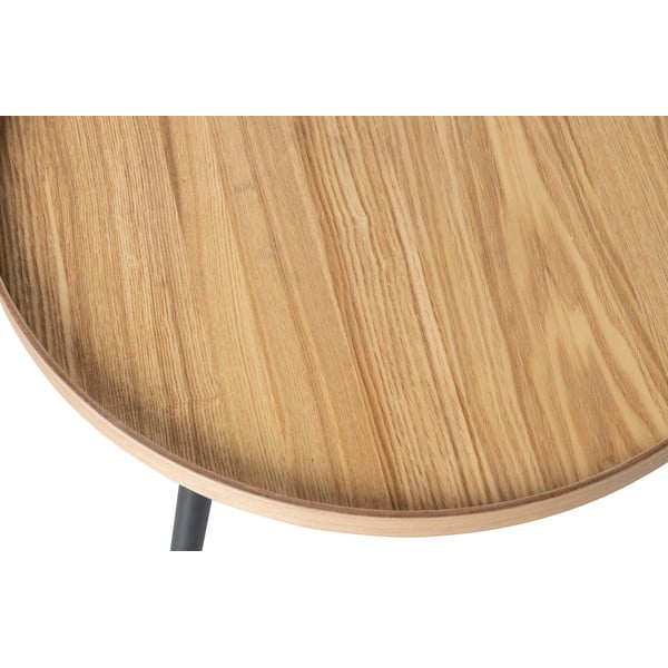 Tavolino beige e nero , ø 60 cm Mesa - WOOOD-image-2