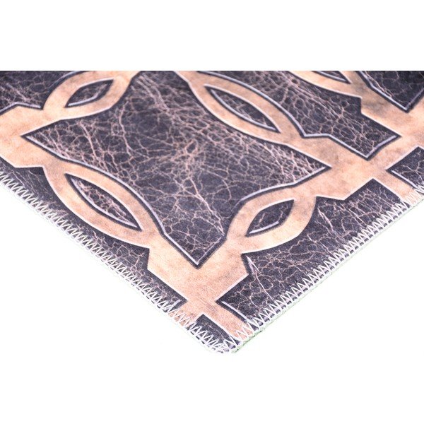 Tappeto marrone-grigio Tommy, 80 x 150 cm - Vitaus-image-2