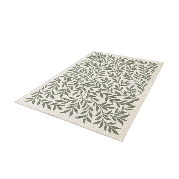 Tappeto da interno/esterno verde/color crema 80x150 cm Lua – Universal-image-3