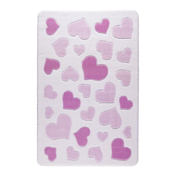 Tappeto rosa per bambini Confetti Sweet Love, 133 x 190 cm - Unknown