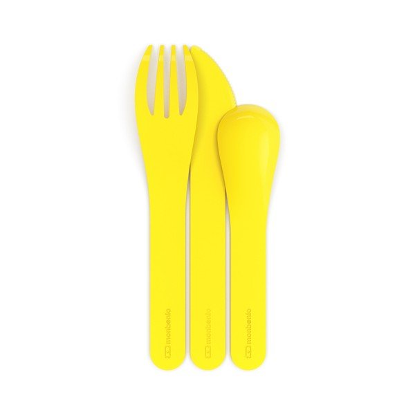 Žlutý plastový příbor Monbento-image-2