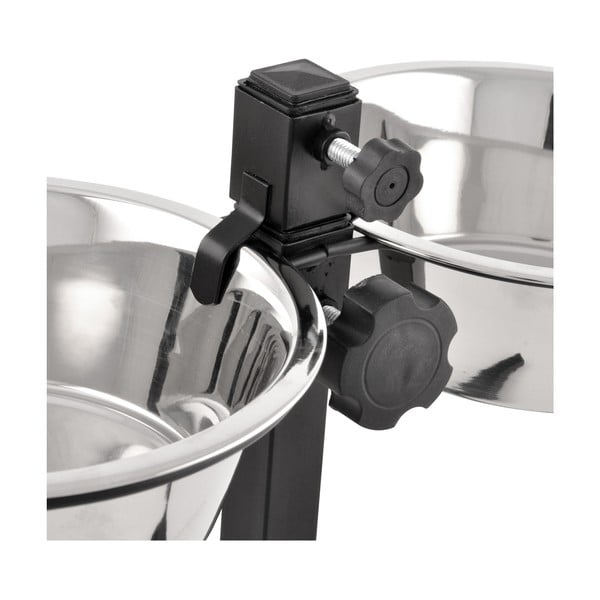 Set di ciotole per cani in acciaio inox con base - Love Story-image-3