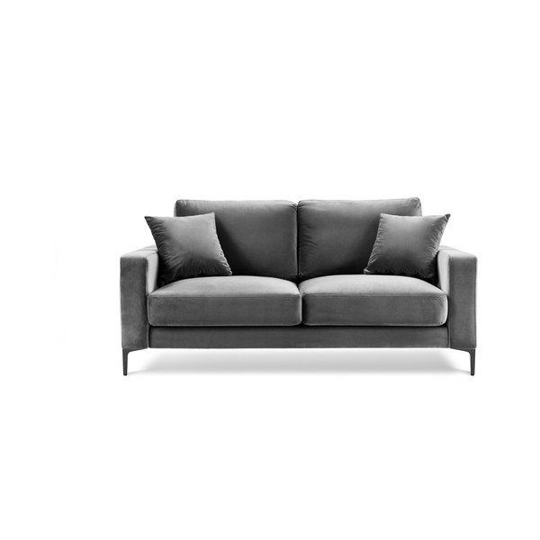 Divano in velluto grigio, 158 cm Harmony - Kooko Home