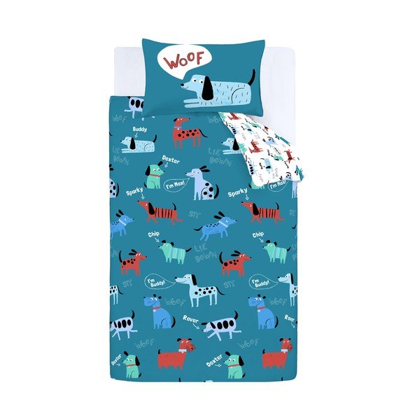Biancheria da letto per bambini 200x135 cm Woofing Dogs - Catherine Lansfield